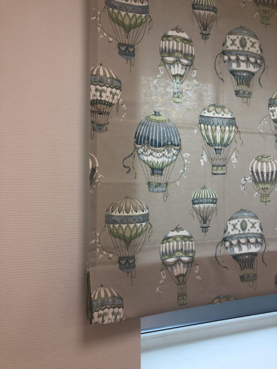 Римская штора воздушные шары