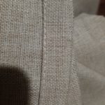Римская штора Linen кремовый с кантами Ким пудровый