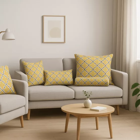 Лаура горчичный наволочки