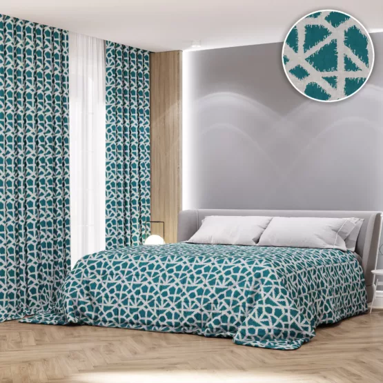 Покрывало на кровать Опус 250х270 зеленый D