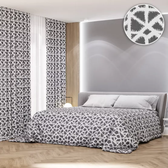 Покрывало на кровать Опус 250х270 серый D