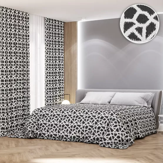 Покрывало на кровать Опус 250х270 черный D