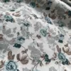 Комплект штор с ламбрекеном для кухни Розалия голубой ткань