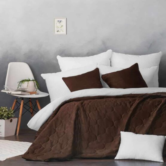 Покрывало на кровать Довер 230Х250 коричневый
